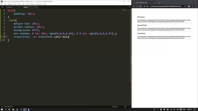 Iconic Material Cards using HTML- CSS смотреть онлайн