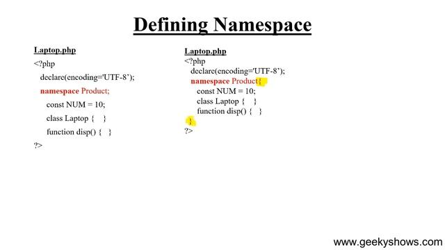 Namespace and Defining Namespace in PHP (Hindi) смотреть онлайн