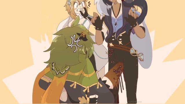 Collei and Kaeya's Unexpected Reunion (Genshin Impact Comic Dub) смотреть онлайн
