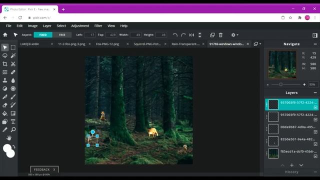 *HOW I CREATE FOREST WINDOW PICTURE USING PIXLR E ONLINE ADVANCED PHOTO EDITOR?* смотреть онлайн