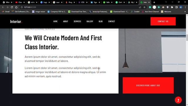 React Interior Design Website смотреть онлайн