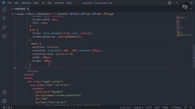 Animated 3D Cube with Hologram Texturing | Step by Steps Tutorial HTML SVG CSS @jmc23id смотреть онлайн