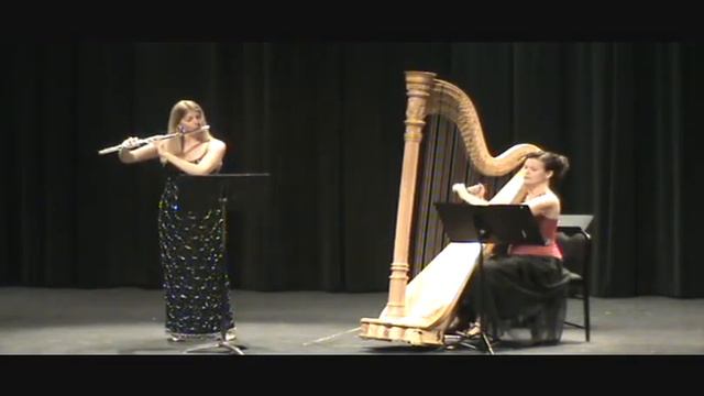 Mozart Concerto for Fl & Hp - mvmt 2.wmv смотреть онлайн