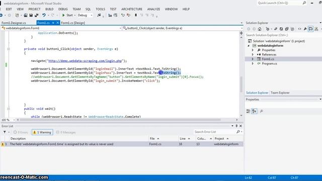 Programmatically Login to Website using C# For Web Scraping смотреть онлайн