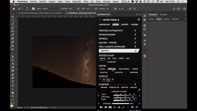 Revelado simple con Astro Panel y Photoshop смотреть онлайн