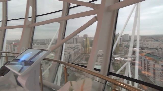 Астана Нур-Султан Байтерек - символ нового Казахстана. Вид на Астану сверху смотреть онлайн