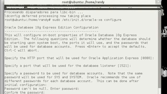 Instalación de Oracle en Ubuntu смотреть онлайн