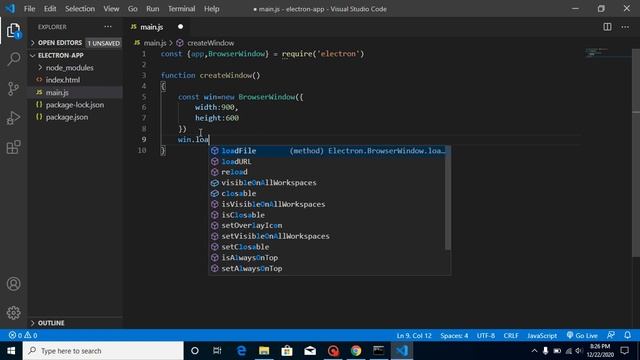 Electron js tutorial for beginners #2 Hello world Program смотреть онлайн