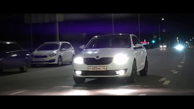 Skoda Octavia Kursk night city. смотреть онлайн