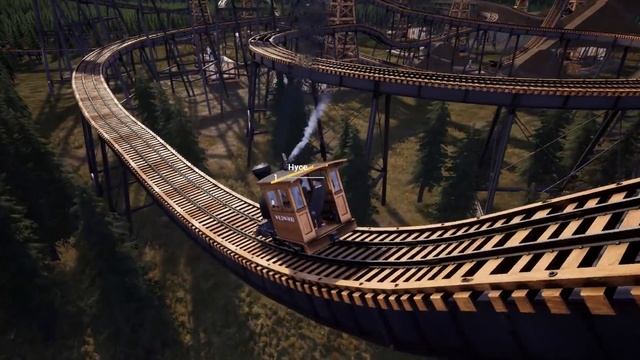 We Drove a Steam Train on a Roller Coaster and This Happened... смотреть онлайн