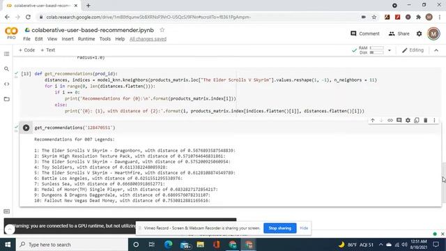 Collaberative based recommender system with small amount of code on video game dataset from kaggle смотреть онлайн