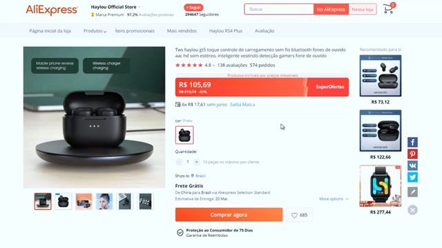 FONE BLUETOOTH, SMARTWATCH, SMARTPHONE!! SUPER OFERTAS, BONS e BARATOS, Xiaomi, Haylou, QCY, Edifie смотреть онлайн