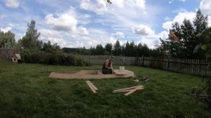 Деревянная лодка из досок