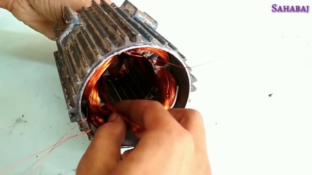 Full Rewinding 24 slot GC High speed Exhaust cooler fan motor _पतली/लंबी Exhaust motor winding hind смотреть онлайн