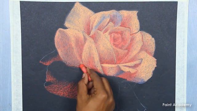 Realistic Rose Drawing in Oil Pastel | steps to follow | Artist - Supriyo смотреть онлайн