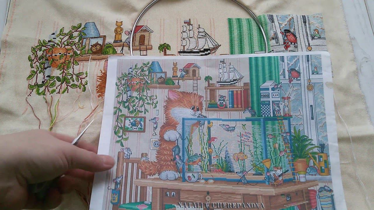 Вышивальный влог 16-24 марта 2020г #вышивка #вышивкакрестом смотреть онлайн