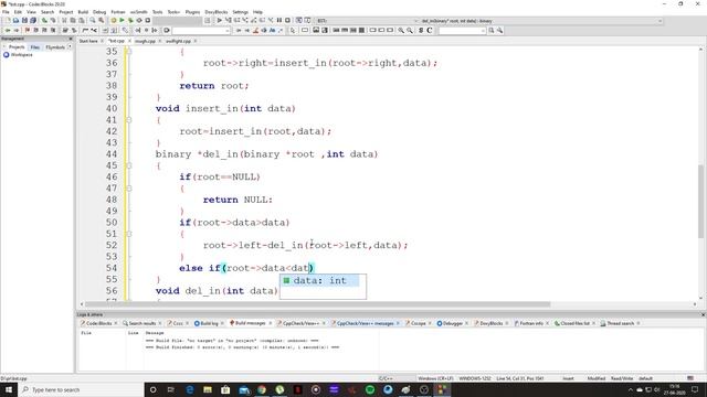Binary Search Tree Implementation in C/C++ смотреть онлайн