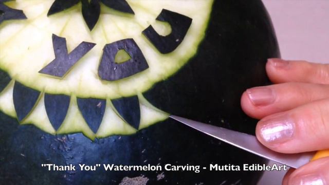 Words I Watermelon Fruit Carving - Adv Lesson 23 By Mutita Art In Fruit Vegetable Carving смотреть онлайн