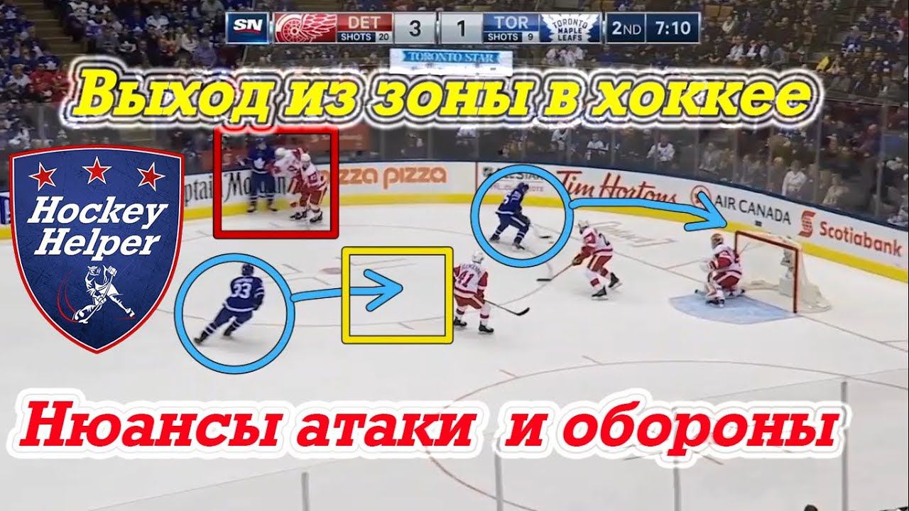 Разбор нюансов при выходе из зоны, атаке и обороне в хоккее смотреть онлайн