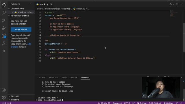 Belajar Fundamental Python: Bikin Quiz Game Sederhana смотреть онлайн