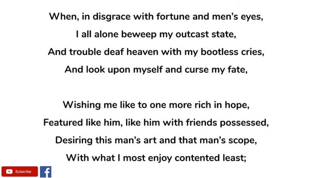 Sonnet 29 - When, In Disgrace by William Shakespeare - Summary and Line by Line Explanation in Hind смотреть онлайн