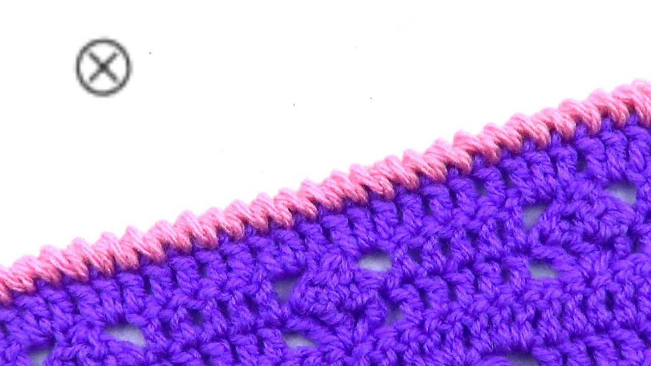 Перекрученные столбики без накида Twisted single crochet смотреть онлайн