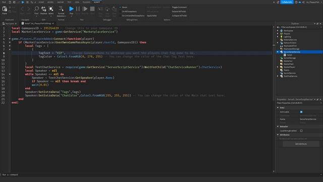 HOW TO MAKE A GAMEPASS ONLY CHAT TAG ?️ Roblox Studio Tutorial смотреть онлайн