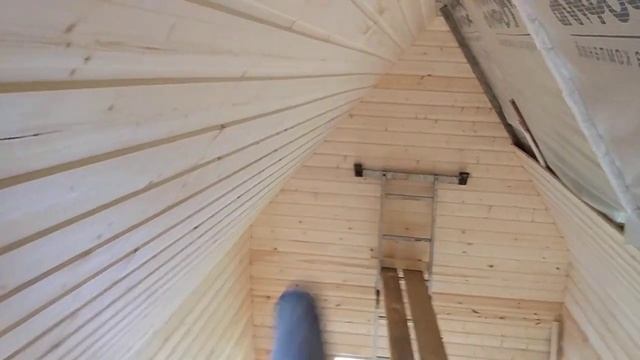 многоскатная ломаная крыша обшивка вагонкой изнутри смотреть онлайн
