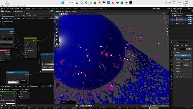 Blender 3.5 - Geometry nodes - Simulation Nodes - смотреть онлайн