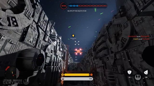 Star Wars: Battlefront - Fastest Death Star Trench Run Ever? [Death Star DLC GAMEPLAY] смотреть онлайн
