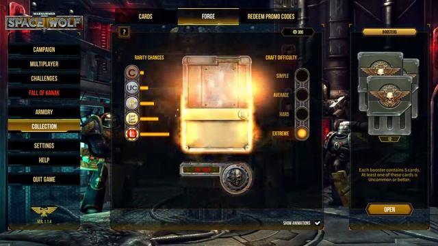 Warhammer 40,000: Space Wolf Card Forging and Booster Pack Opening смотреть онлайн