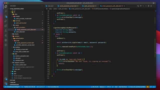 Firebase Sign In and Form Validation in Flutter смотреть онлайн