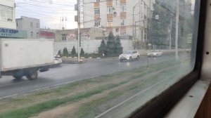 Саратов, Трамвай 3,КТМ-71-605+поломка на линий и сход