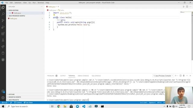 How to run Java Programs of Documents folder and run in CMD смотреть онлайн