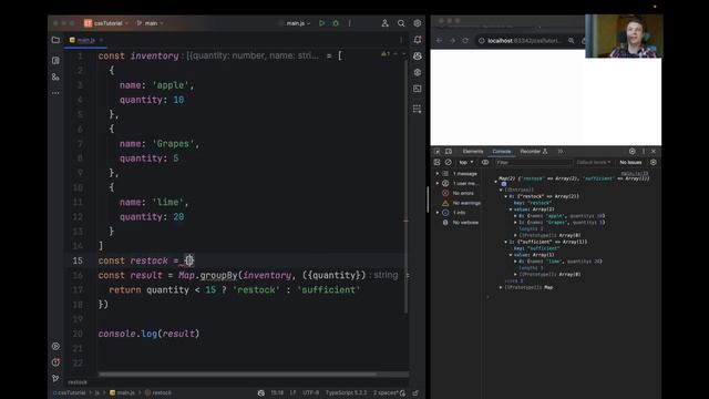Javascript - Map.groupBy functionality смотреть онлайн