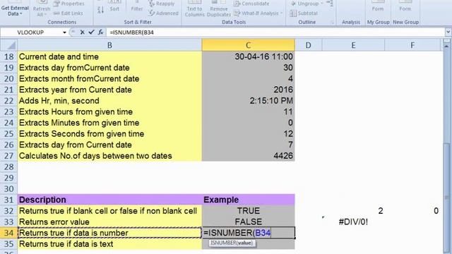 Information Functions in Excel - IsBlank, IsNumber, IsError, IsText смотреть онлайн