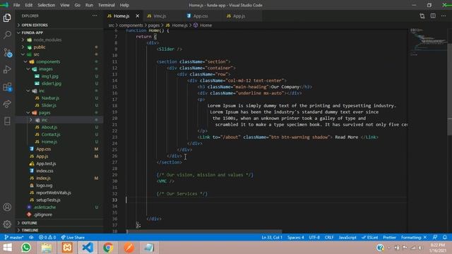 Part-7/8: Home & About Us Page Design with Card & Section | Make Responsive Website using React JS смотреть онлайн