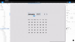 Как сделать календарь в Фигме с Auto Layout?