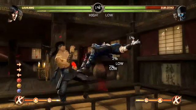 Mortal Kombat 9 - Scorpion\Liu Kang Tag Combos смотреть онлайн