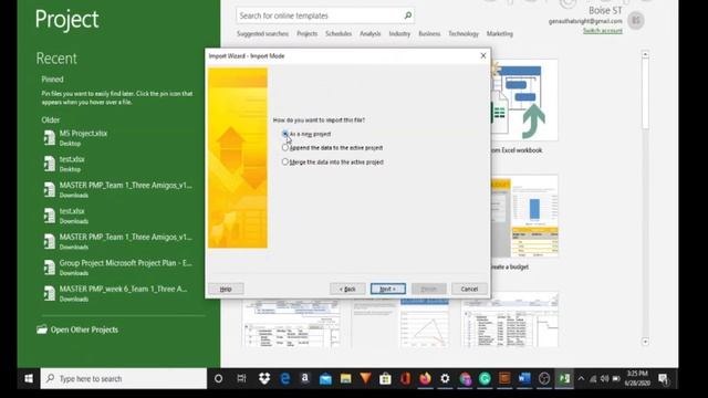 EXCEL to MS Project - Importing How to - For Grad School Projects - Quick and Easy смотреть онлайн