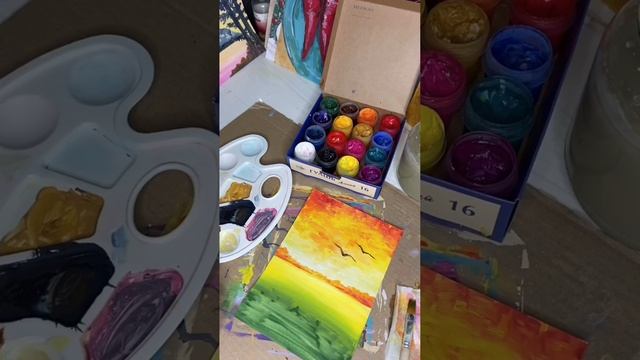 Видео-урок гуашью Рисуем 