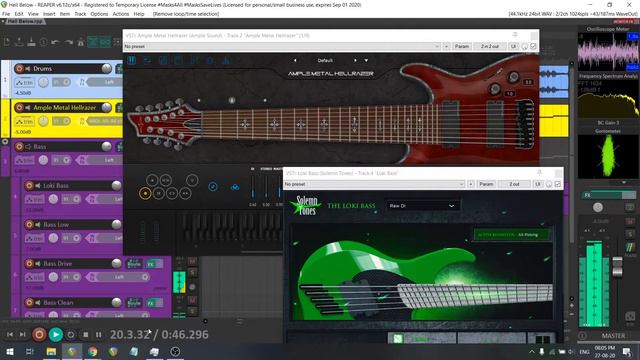 Ample Metal Hellrazer | Solemn Tones Loki Bass | VSTi Tone Test | Periphery – Hell Below смотреть онлайн