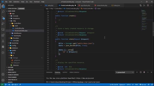 Cara CRUD File JSON dengan Framework Laravel Part 2 | Dokumentasi Kuliah смотреть онлайн