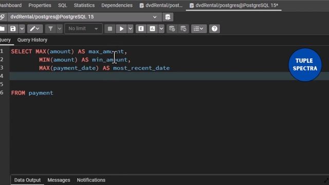 Tutorial 16 - How To Use the MAX and MIN Functions in PostgreSQL смотреть онлайн