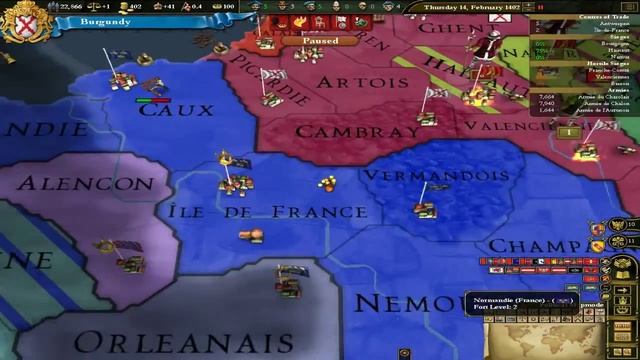 Lets Play Europa Universalis 3 Divine Wind (Burgundy) - Part 1 "WORLD WAR 1" смотреть онлайн