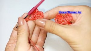 Тесьма с цветами без отрыва нити - Схема в описании + Мастер-класс