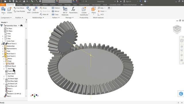 Autodesk Inventor Tutorial Bevel Gear Animation смотреть онлайн