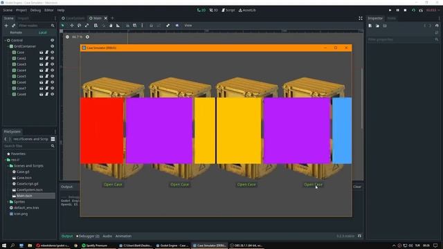 CS:GO like case openning system in Godot Engine with source code. смотреть онлайн