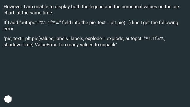 displaying numbers with legend on pie chart - Tkinter, Pyplot, Matplotlib смотреть онлайн