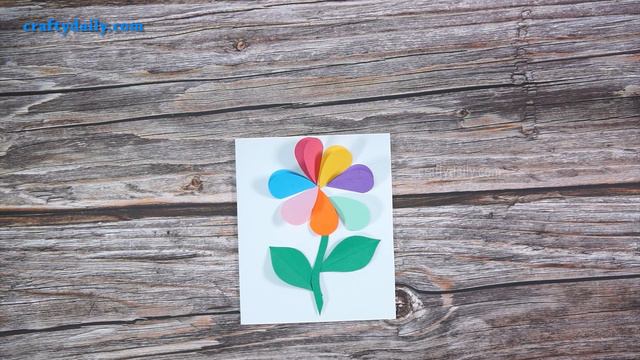 beautiful 3D FLOWER CARD | Mother's Day Flower Card смотреть онлайн